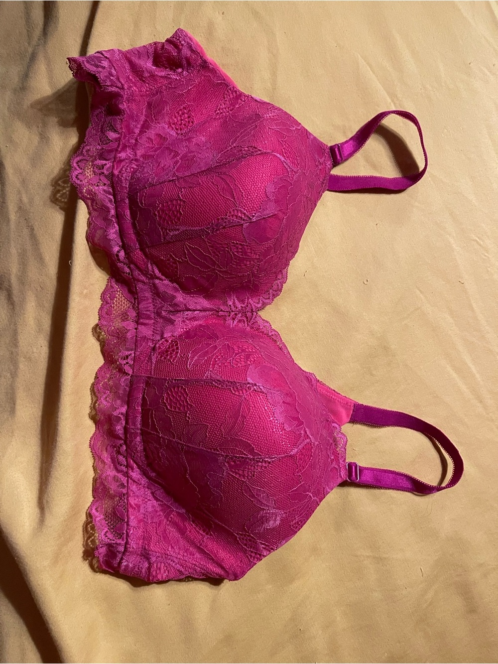 torrid Hot Pink Lace Full-Coverage Bra